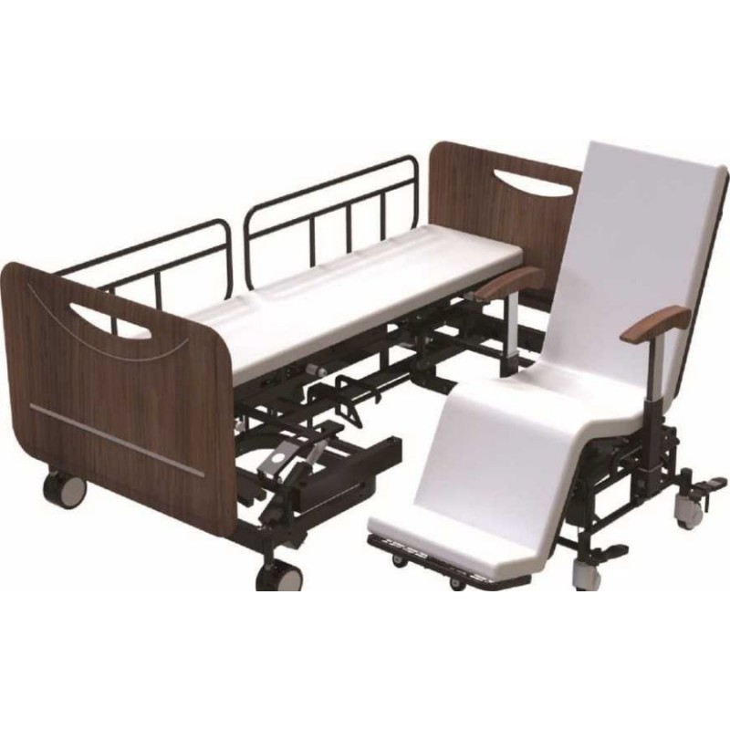 Half Auto Electric Wheelchair In Bed