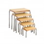 Wooden Stools Chairs Set